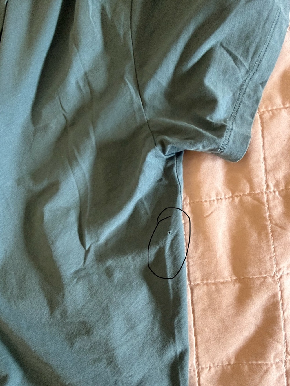 Vuori Teal Green Tee with open back size medium - Picture 4 of 4